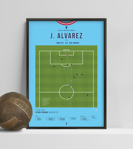<tc>Julian Alvarez marque le 4-0 dans une victoire fulgurante contre le Real</tc>