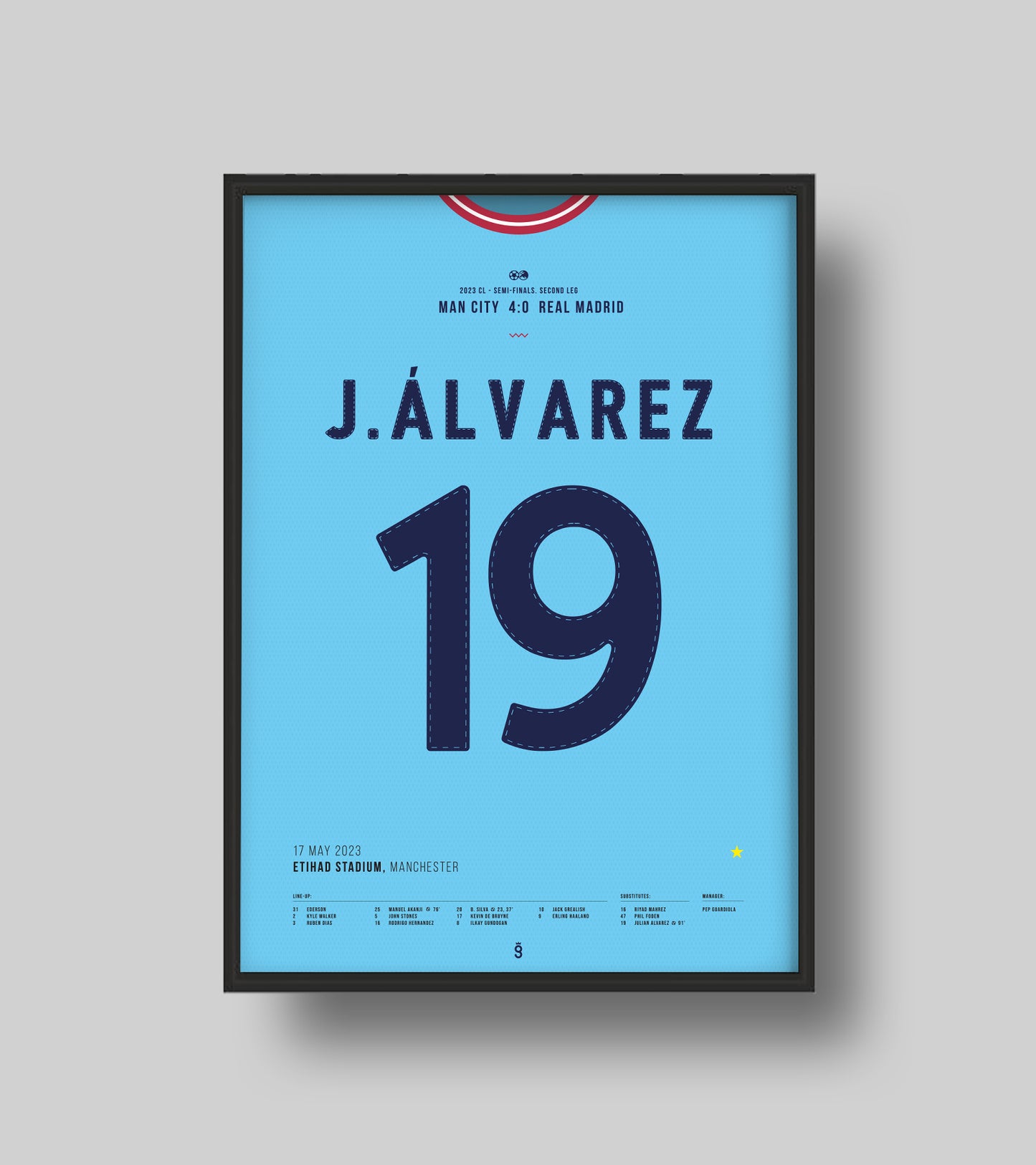 Julian Alvarez scores the 4-0 in runaway victory vs Real (Jersey ver.)
