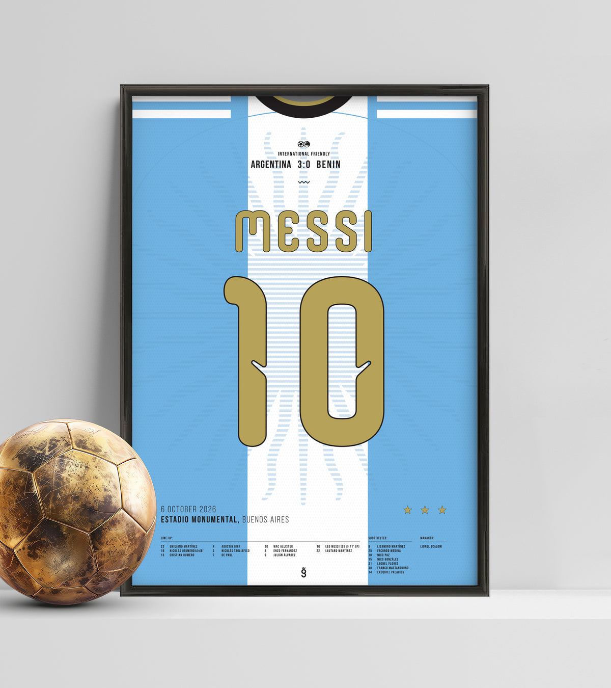 Messi’s last tango with Argentina (Jersey ver.)