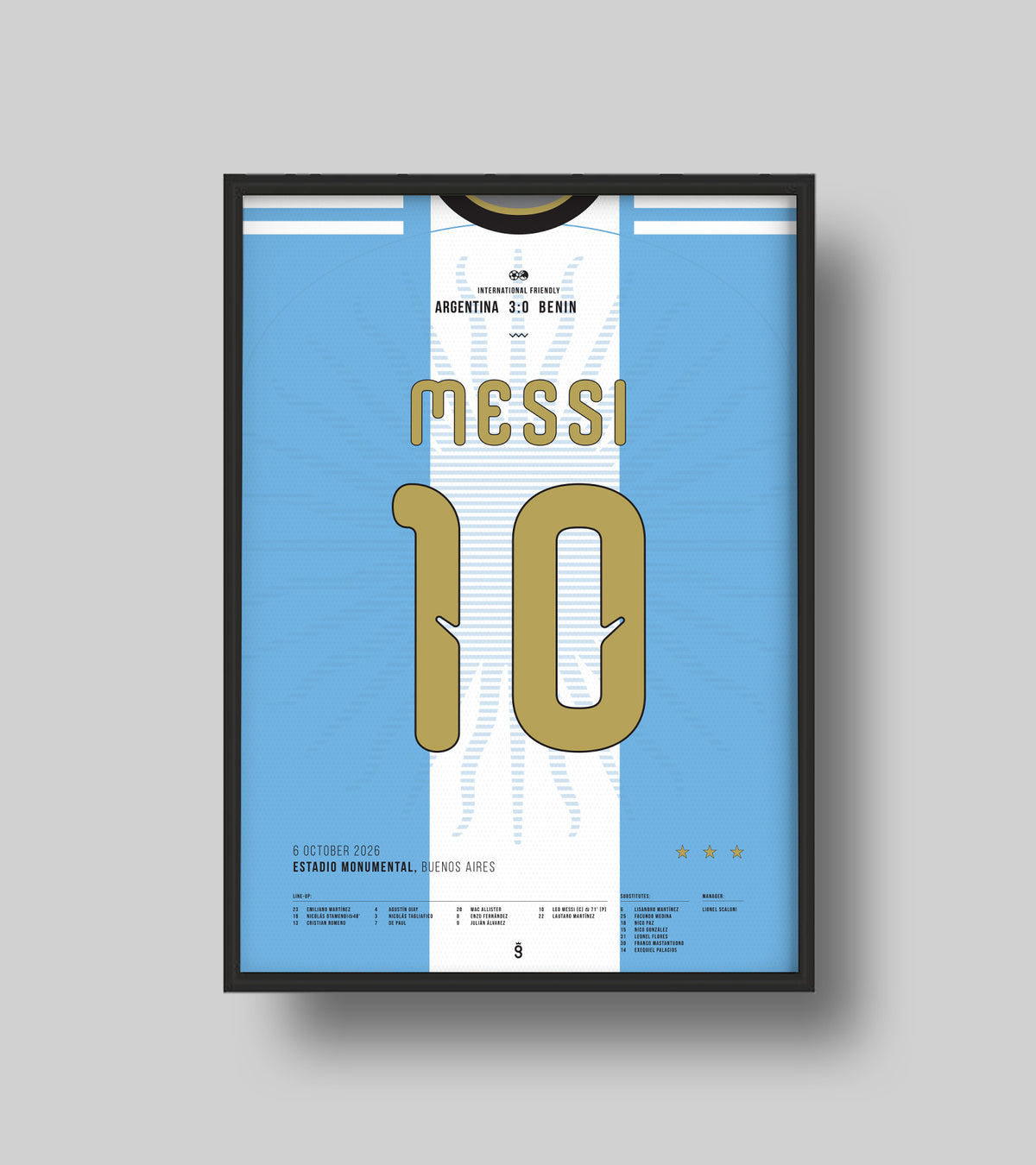 Messi’s last tango with Argentina (Jersey ver.)