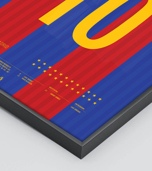 Messi’s iconic celebration at the Bernabéu (Jersey ver.)