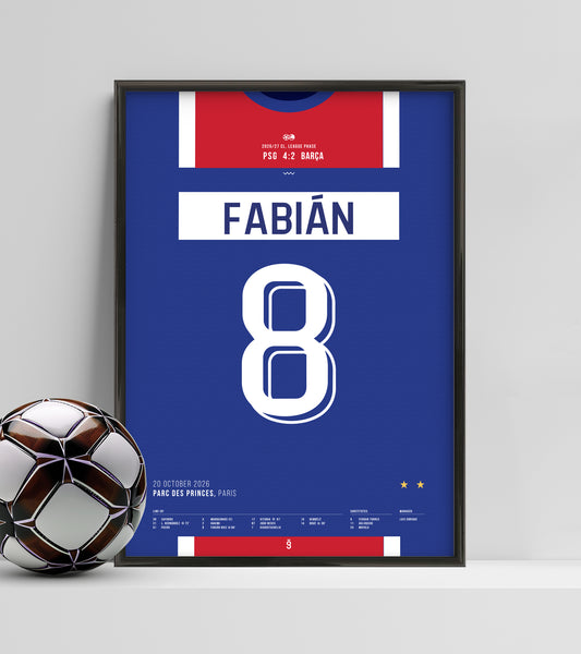 PSG's thrilling 4–2 victory over Barcelona (Jersey ver.)