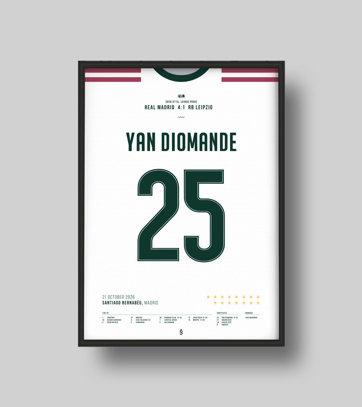 Yan Diomande's wonder goal vs Leipzig (Jersey ver.)