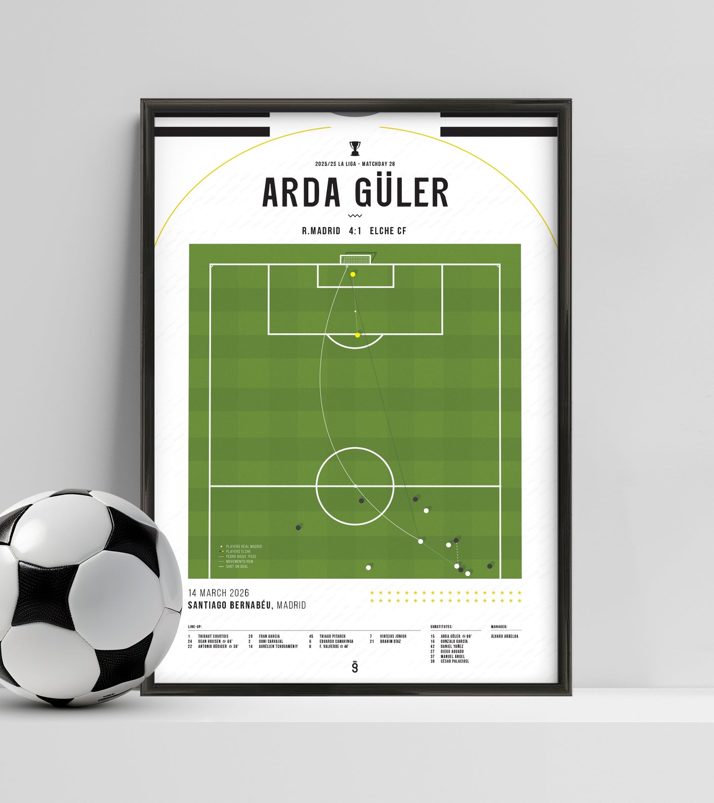 Arda Güller's stunning 60m goal vs Elche