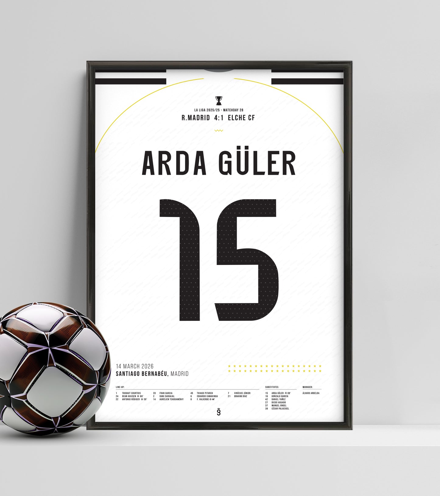 Arda Güller's stunning 60m goal vs Elche (Jersey ver.)