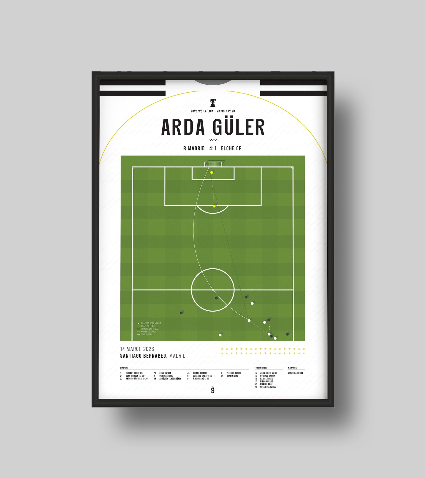 Arda Güller's stunning 60m goal vs Elche