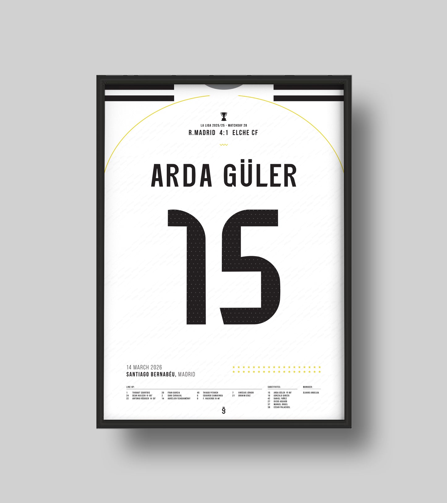 Arda Güller's stunning 60m goal vs Elche (Jersey ver.)