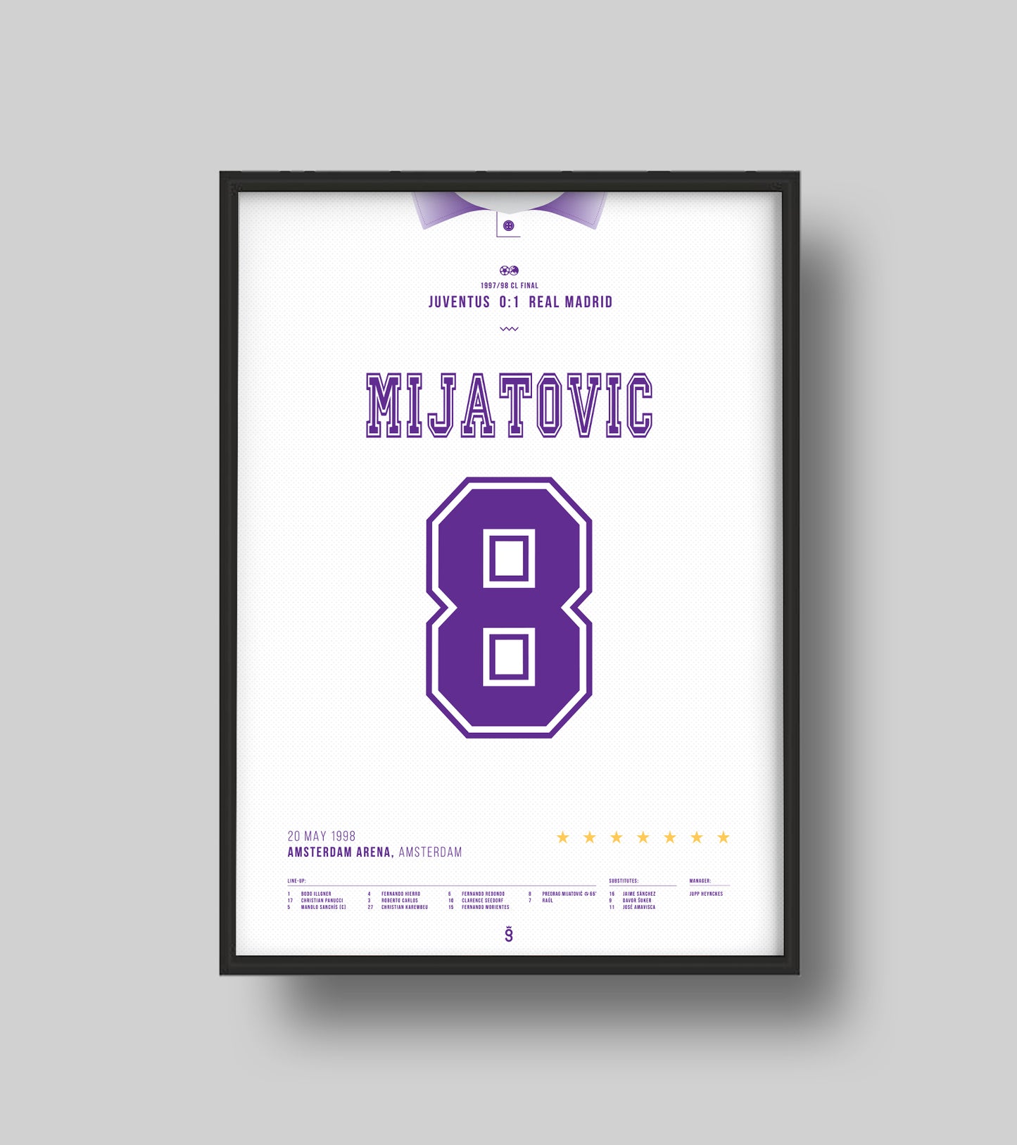 Mijatović’s goal that won “La Séptima” (Jersey ver.)