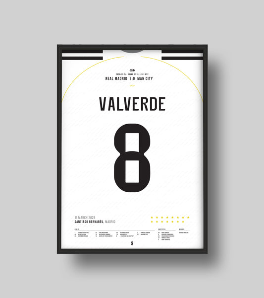 Fede Valverde hat trick vs Man City (Jersey ver.)