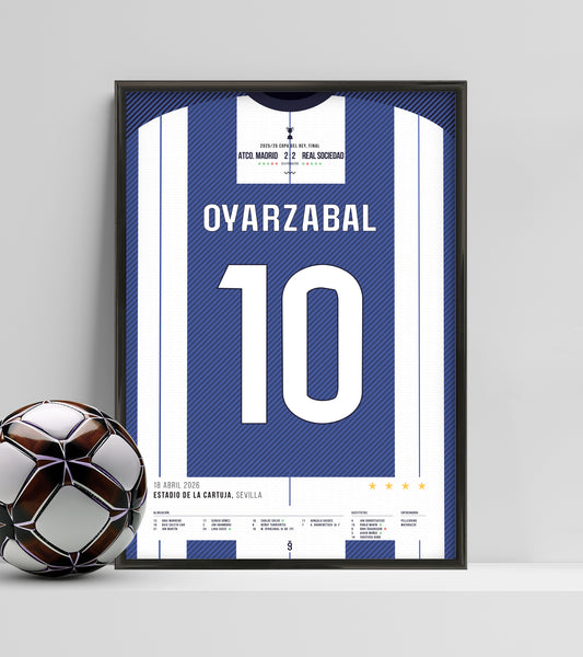 Real Sociedad lift the Copa del Rey (Oyarzabal Jersey ver.)