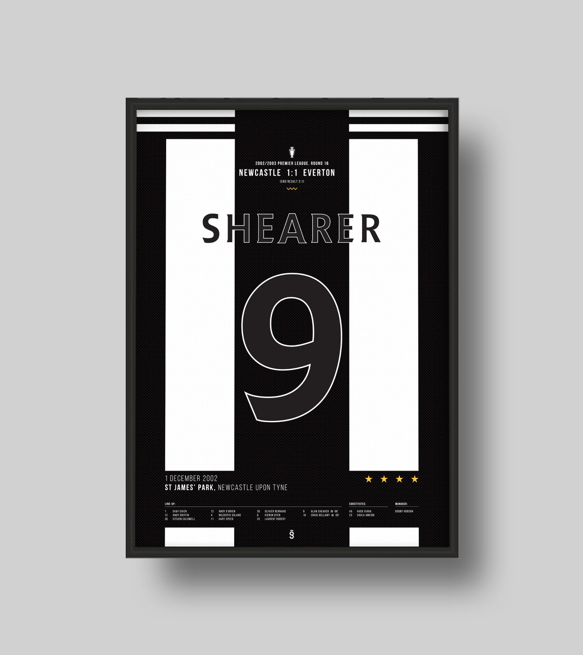 Shearer Volley gegen Everton