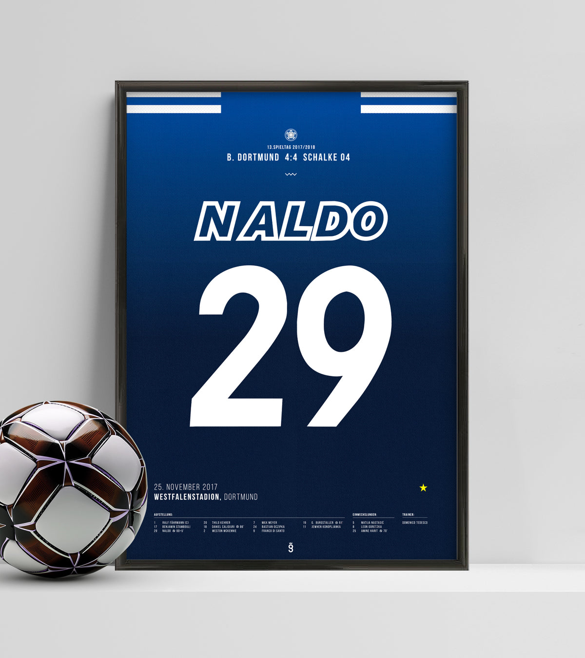 4: 4 after 0: 4! Last minute goal from Naldo (Jersey ver.)