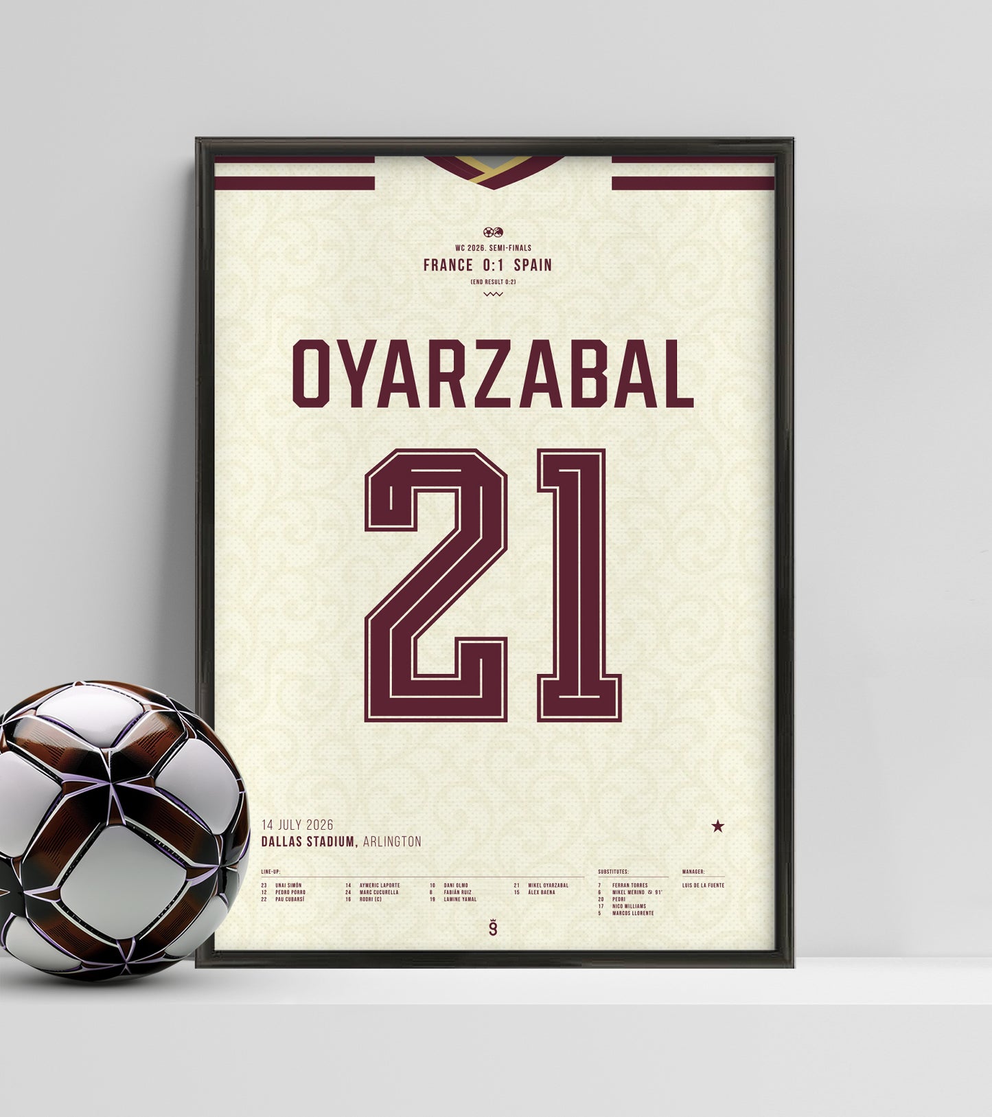 Oyarzabal & Spain book their place in the WC Final (Jersey ver.)