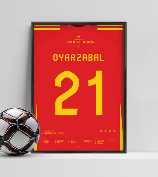 Mikel Oyarzabal's Decisive Goal in the Final vs England (Jersey ver.)