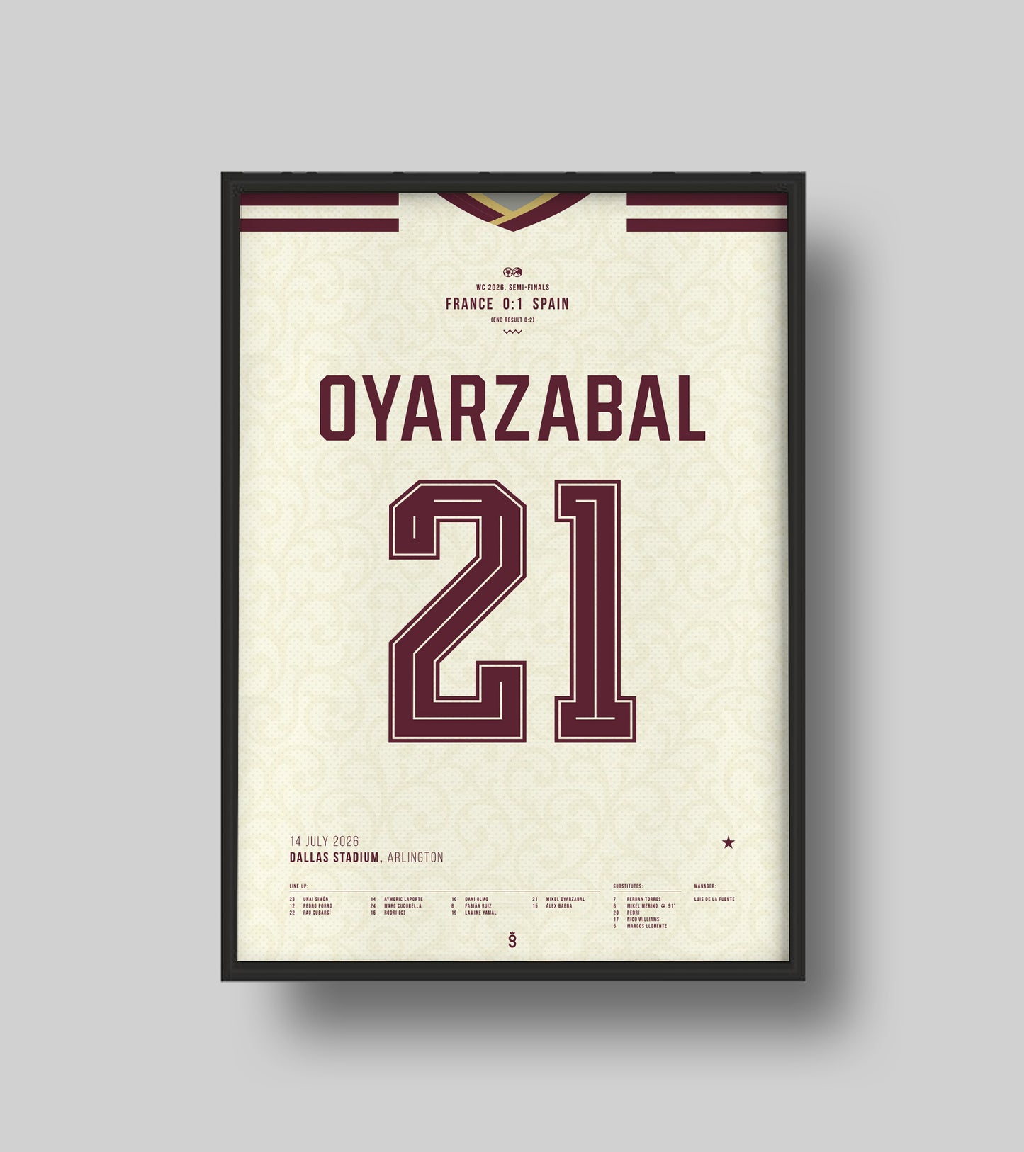 Oyarzabal & Spain book their place in the WC Final (Jersey ver.)