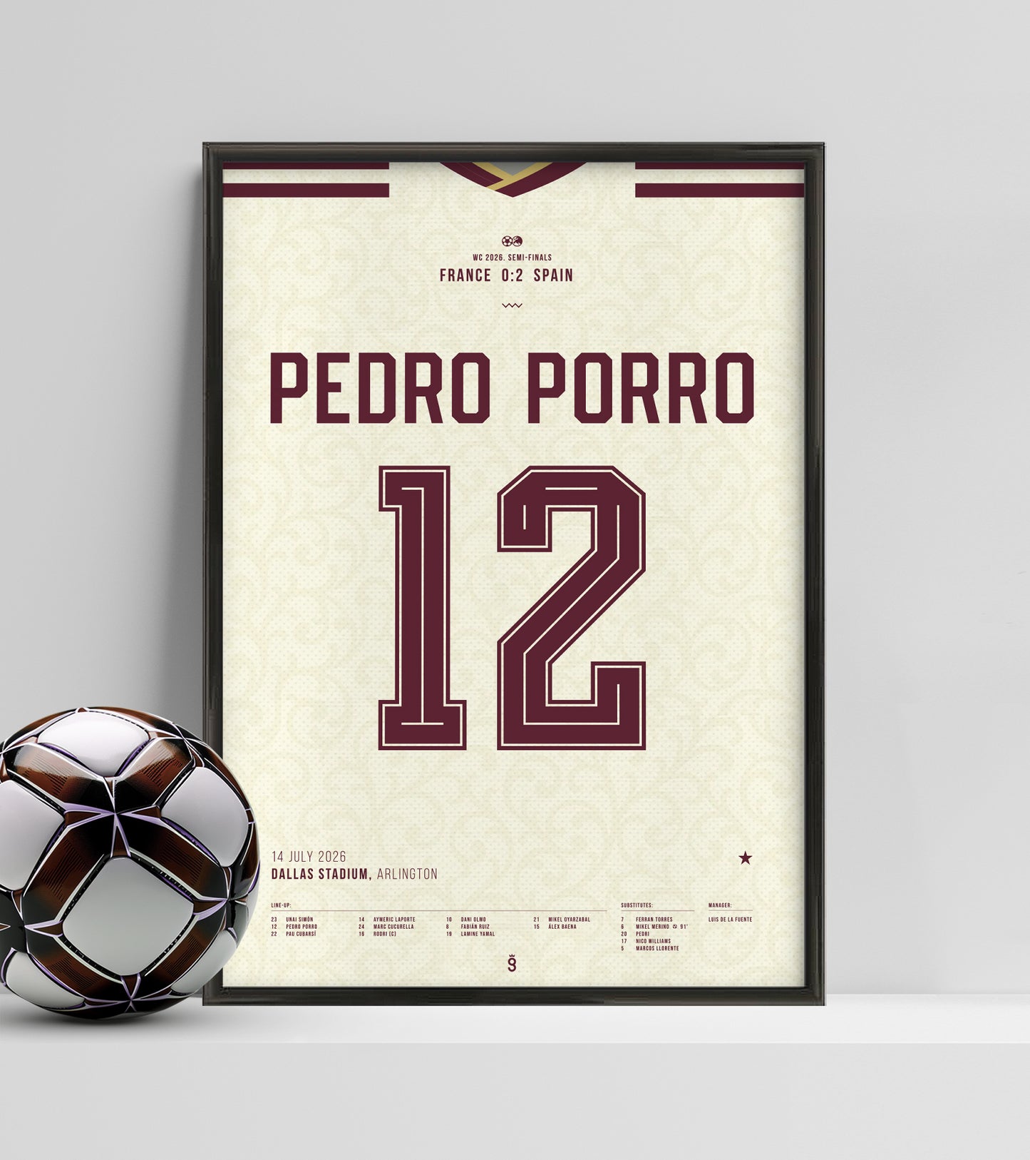 Pedro Porro & Spain book their place in the WC Final (Jersey ver.)