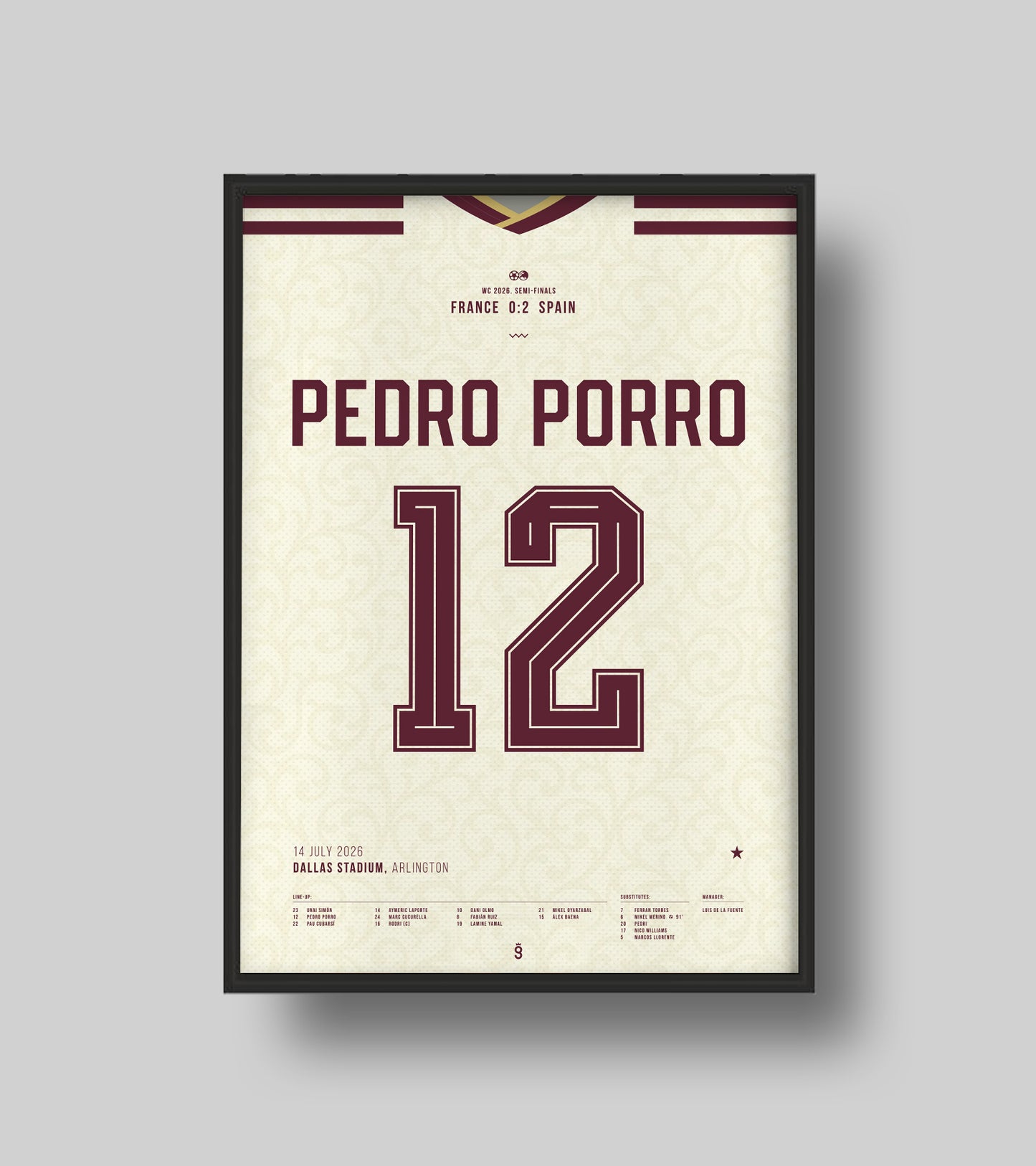 Pedro Porro & Spain book their place in the WC Final (Jersey ver.)