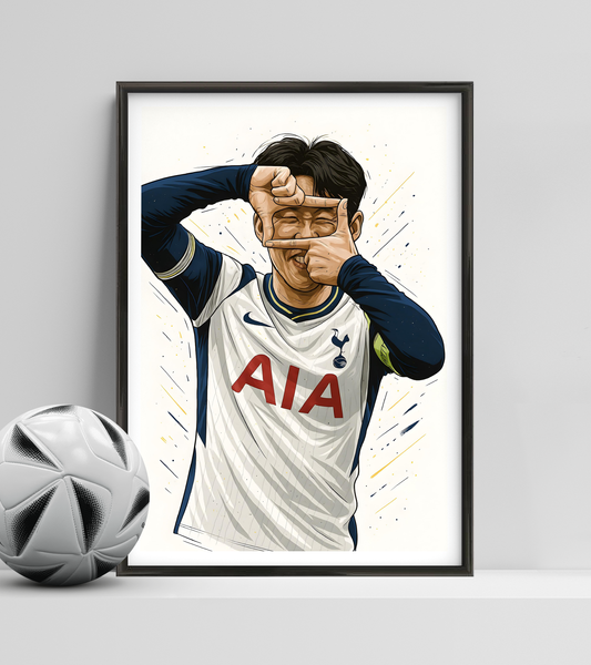 Son Heung-min Wins First Trophy with Tottenham (Illustration ver.)