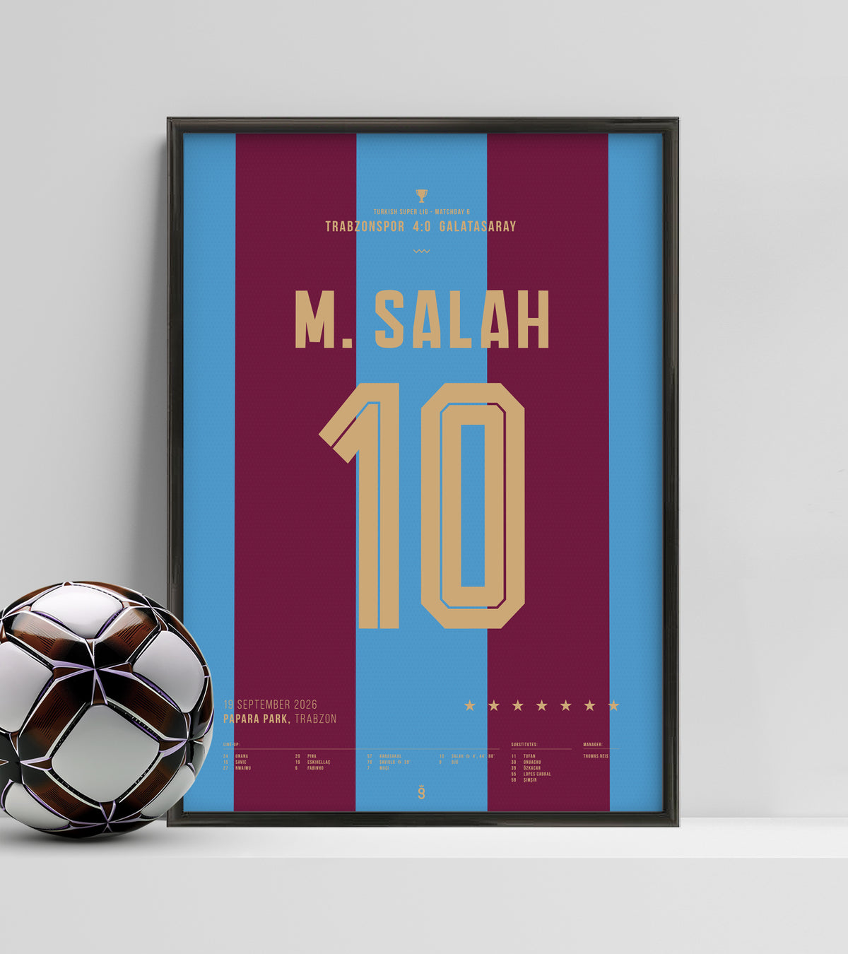 Mo Salahs Hattrick gegen Galatasaray (Jersey ver.)