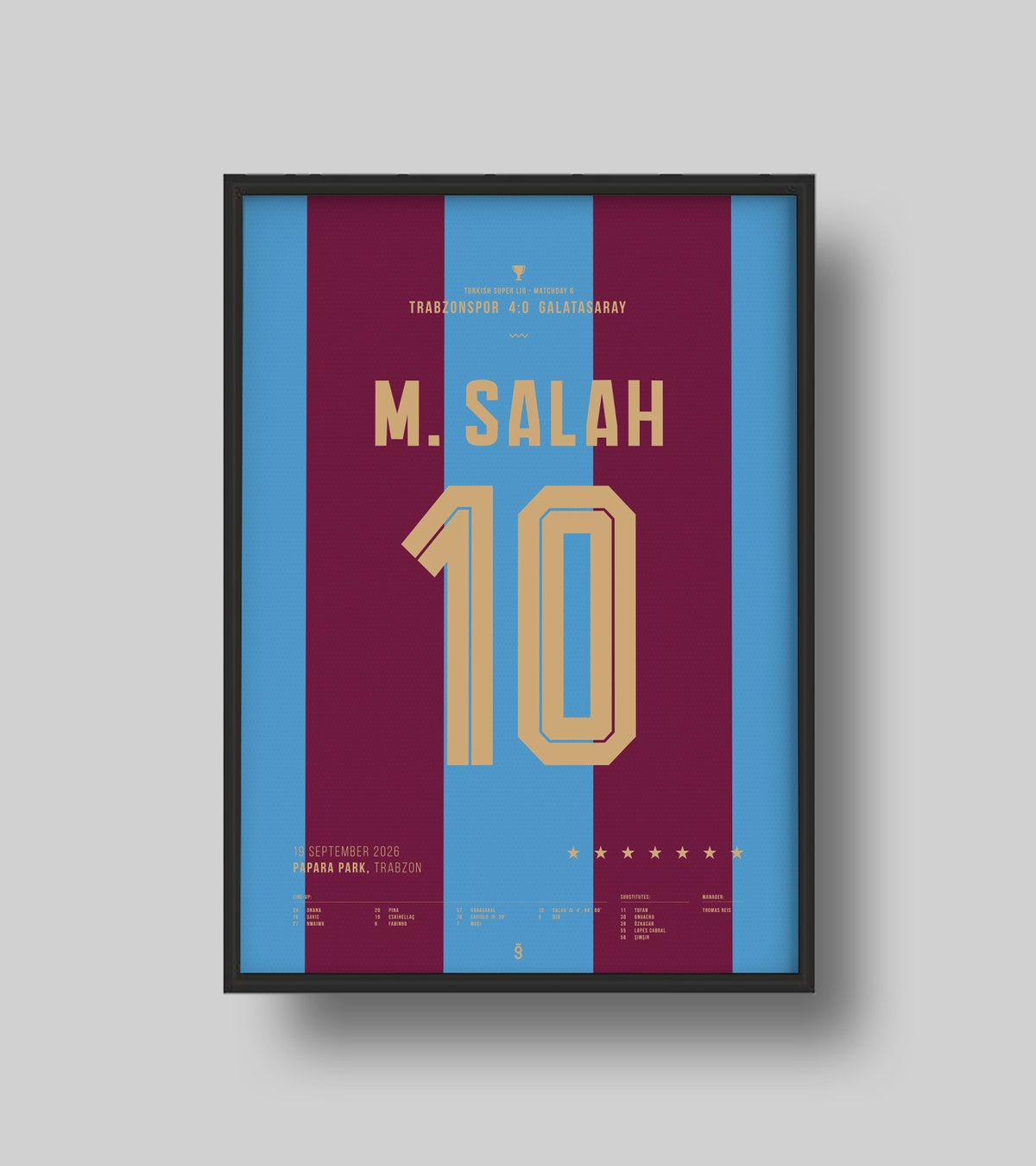 Mo Salahs Hattrick gegen Galatasaray (Jersey ver.)