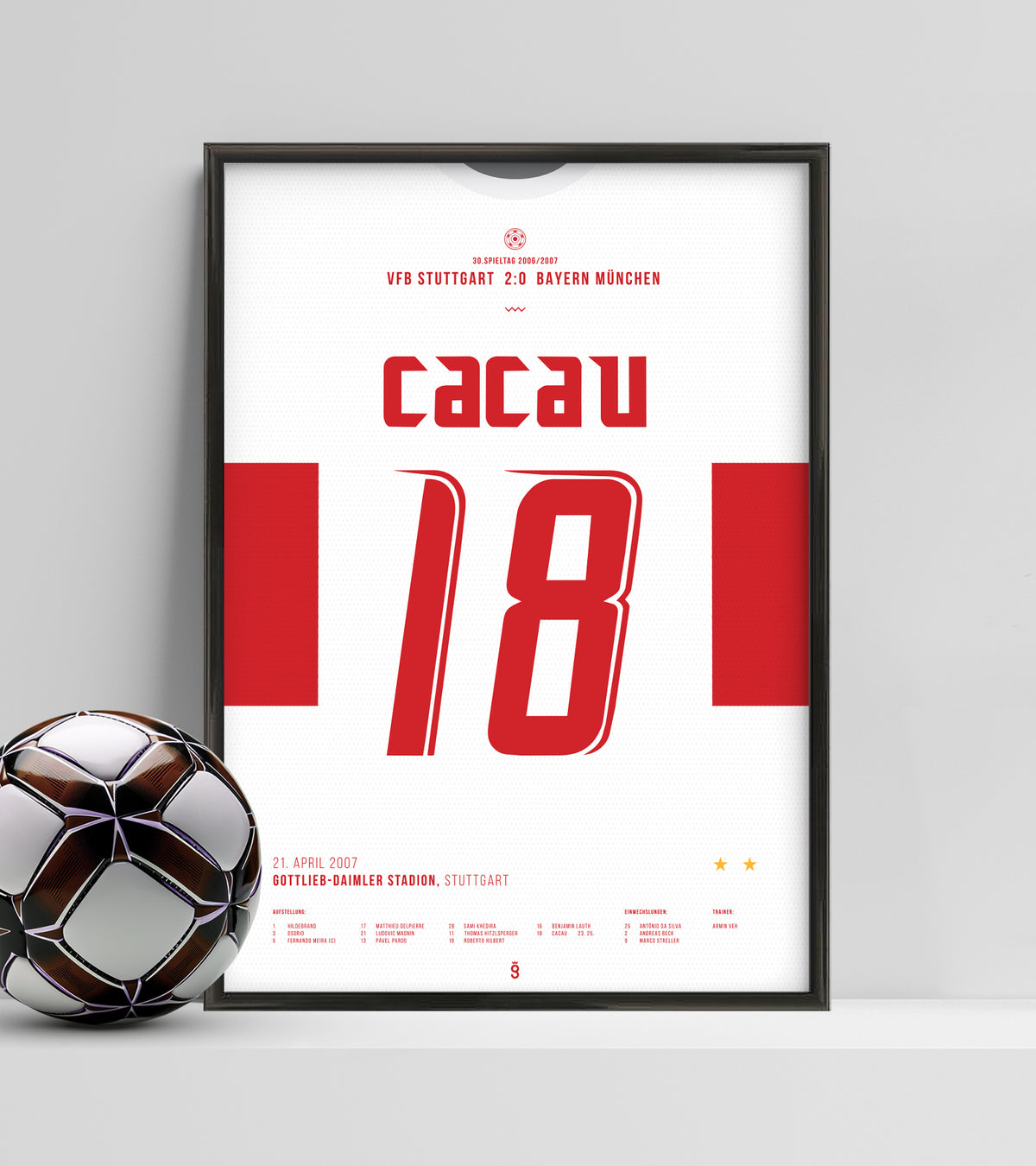 Cacau shocked Bayern Munich (Jersey ver.)