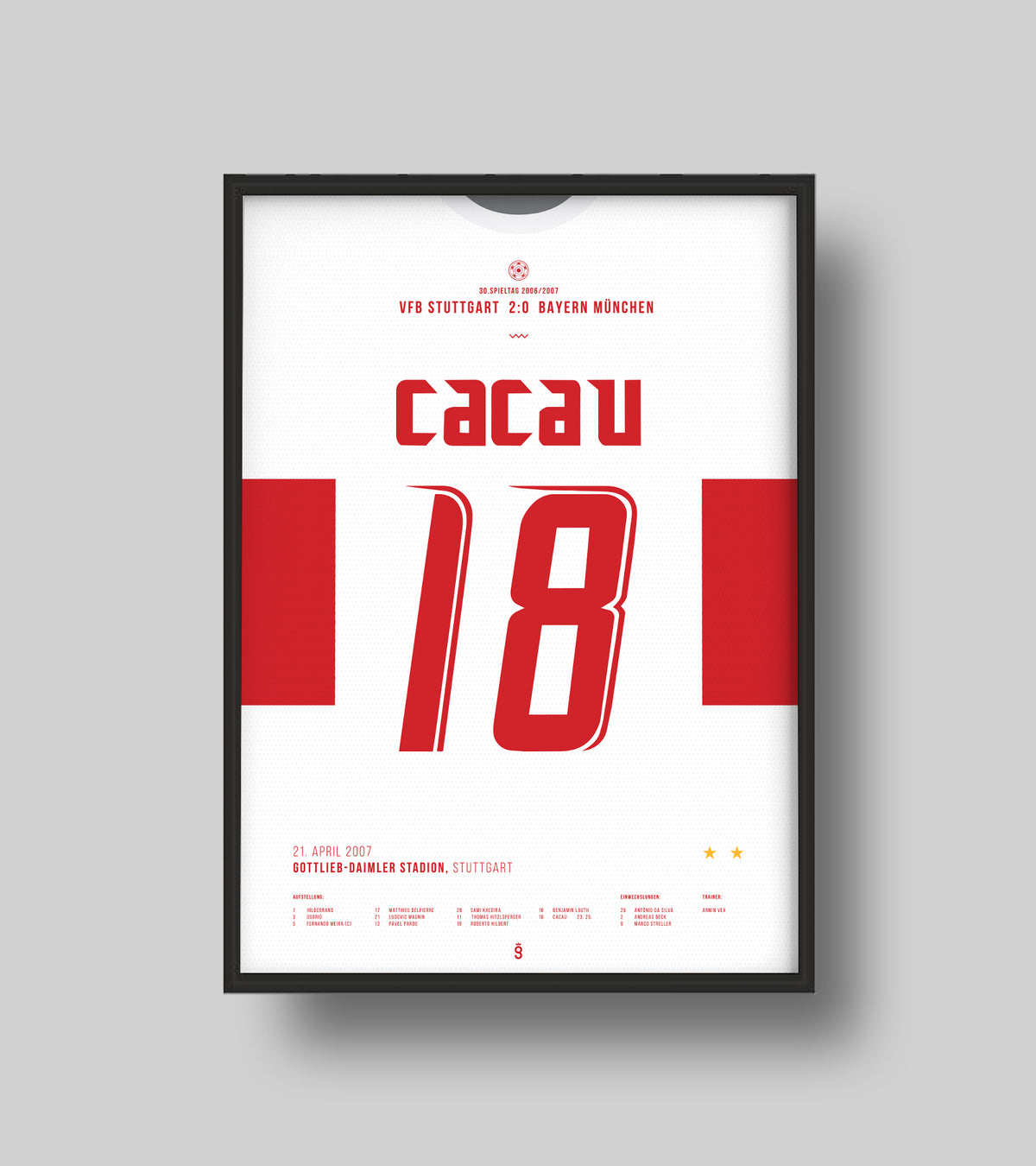 Cacau shocked Bayern Munich (Jersey ver.)