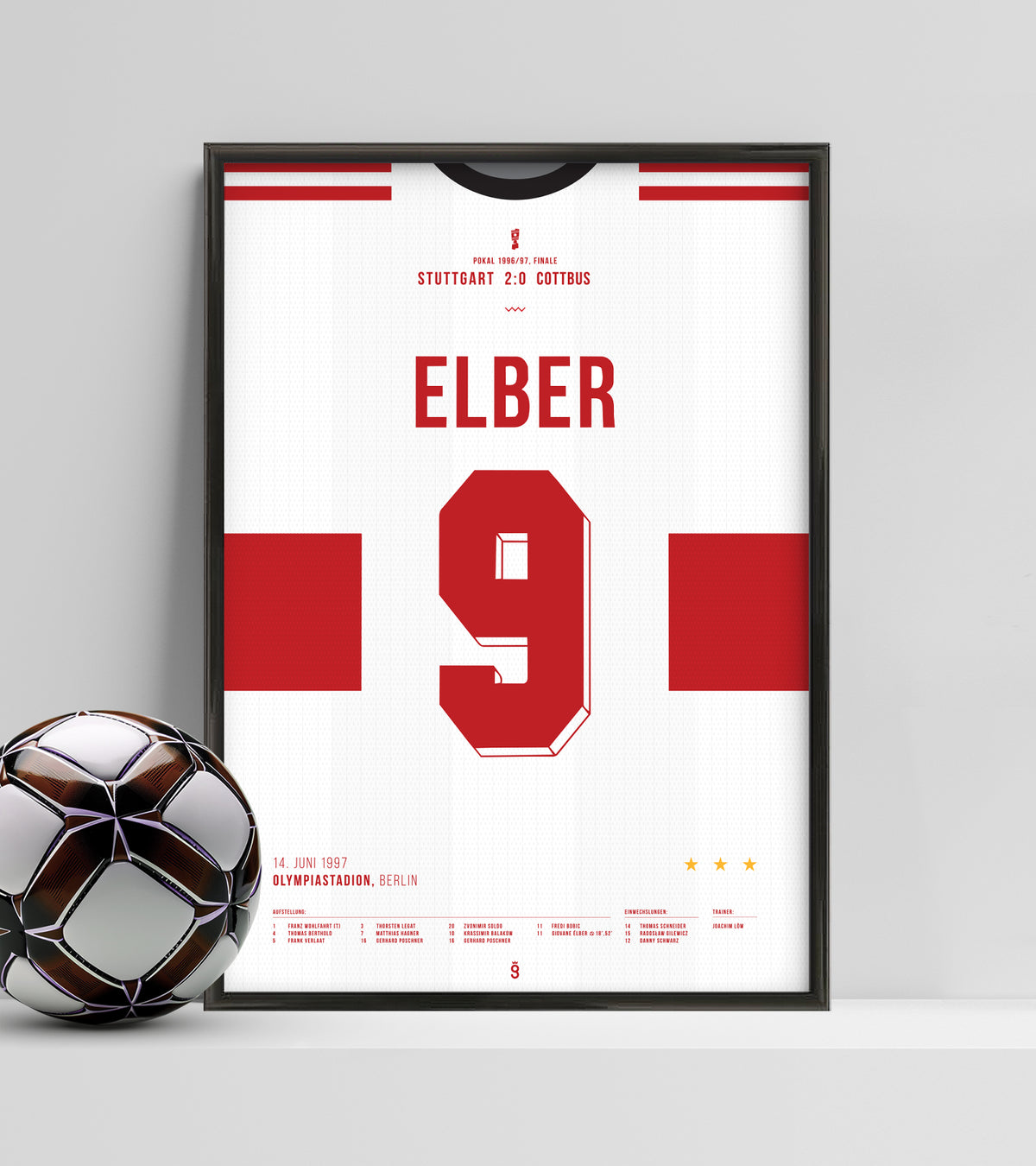 Elber's farewell double wins Stuttgart the 1997-Pokal
