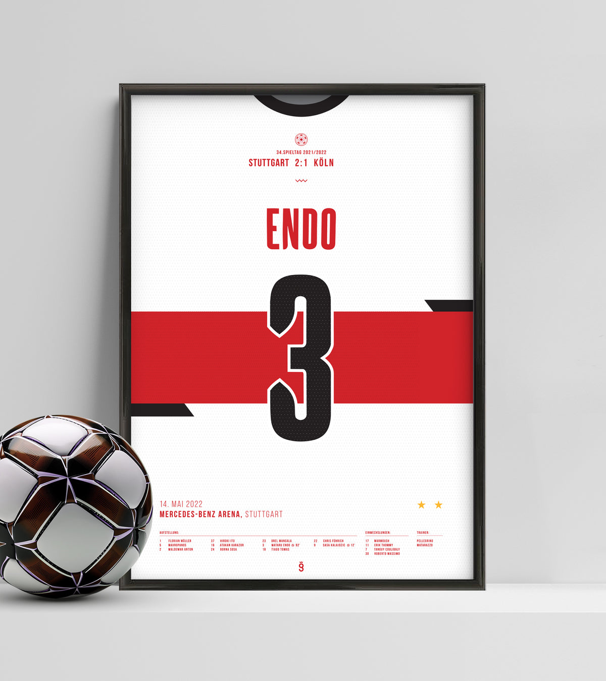 Endo's last-minute goal saves Stuttgart (Jersey ver.)