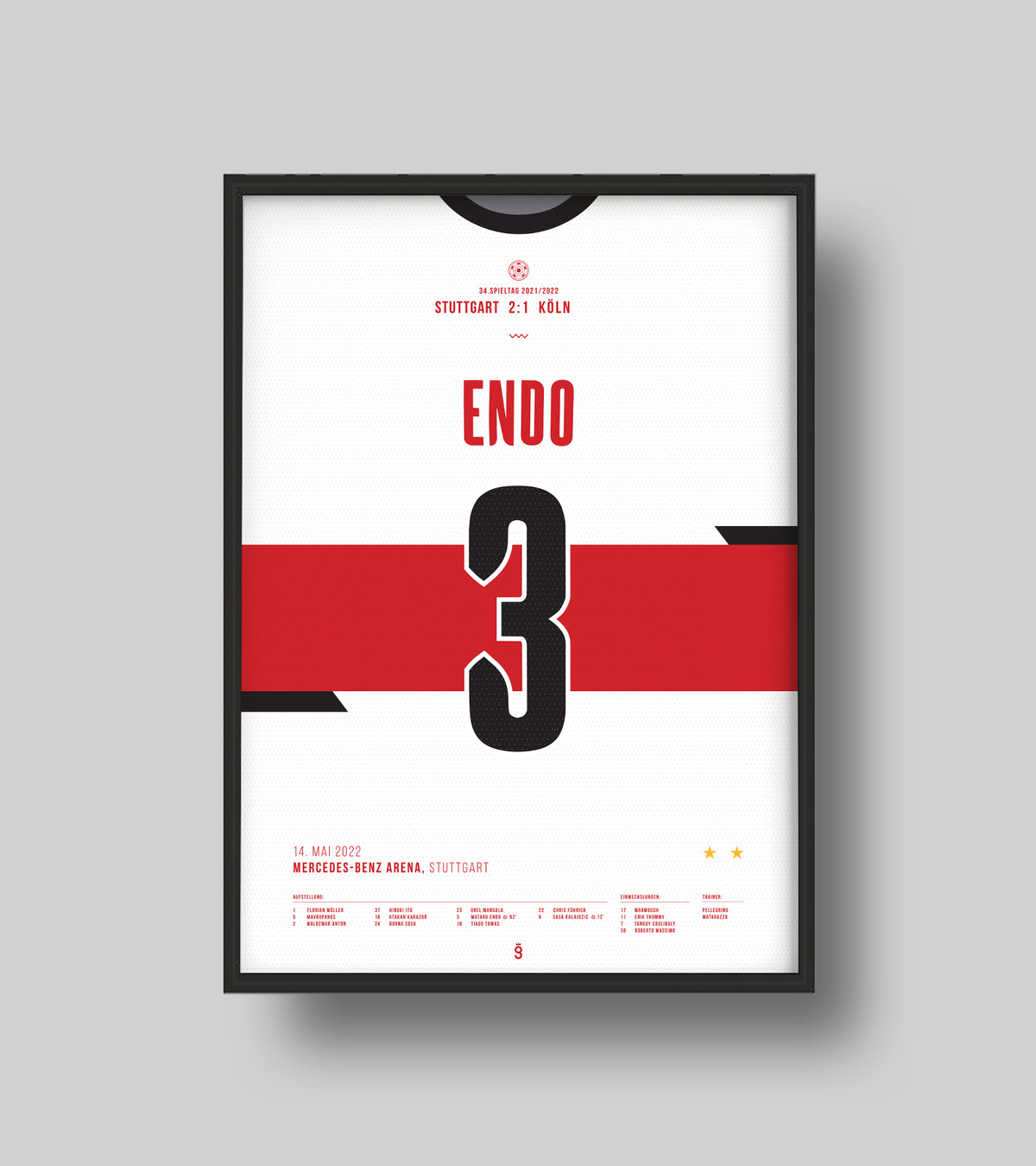 Endo's last-minute goal saves Stuttgart (Jersey ver.)