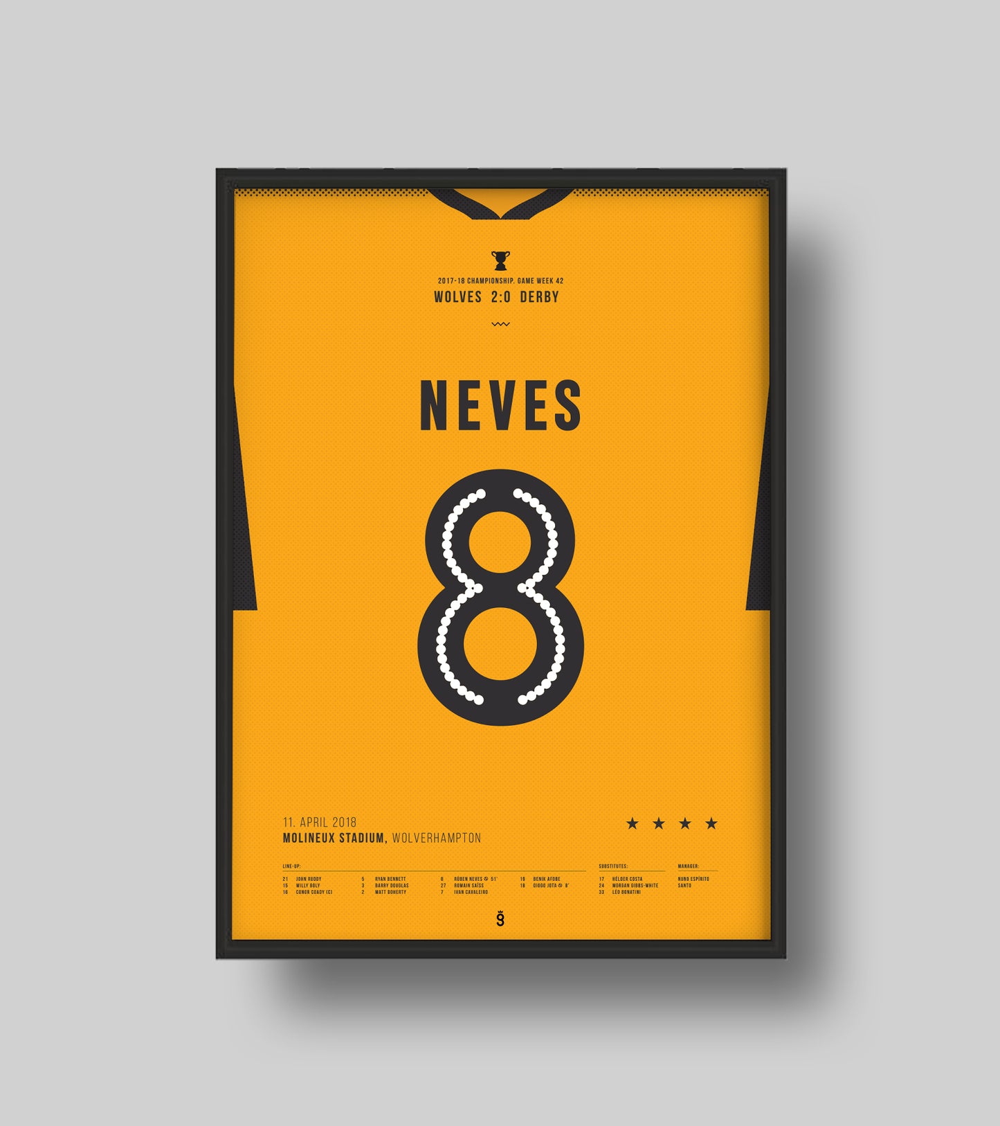 Ruben Neves incredible volley goal vs Derby (Jersey ver.)