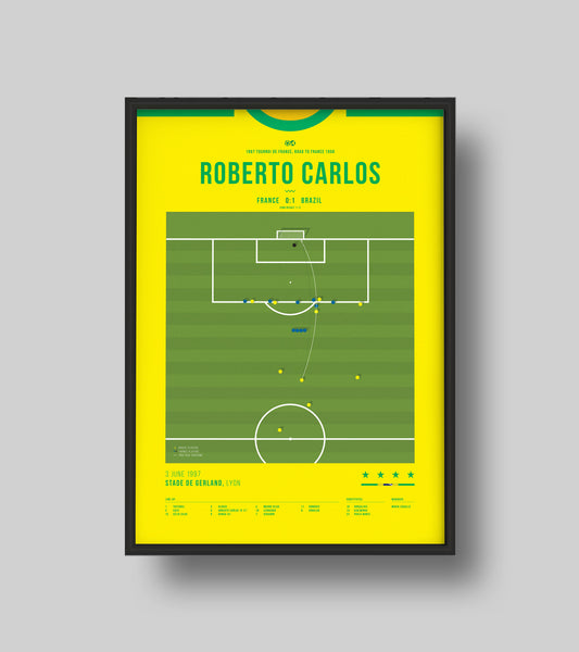 Roberto Carlos' iconic free kick against France
