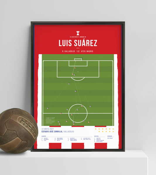 Luis Suárez scores a goal that is worth a Liga title