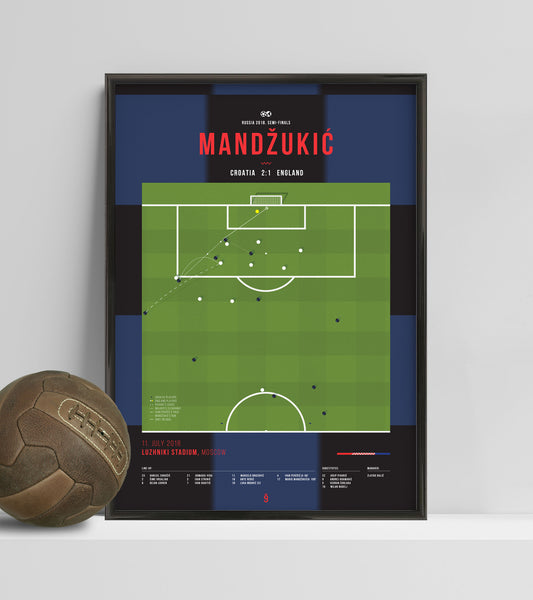 Mario Mandžukić metió a Croacia en la primera final de la Copa del Mundo