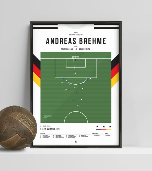 Andreas Brehme, vainqueur de la Coupe du monde contre l'Argentine 1990